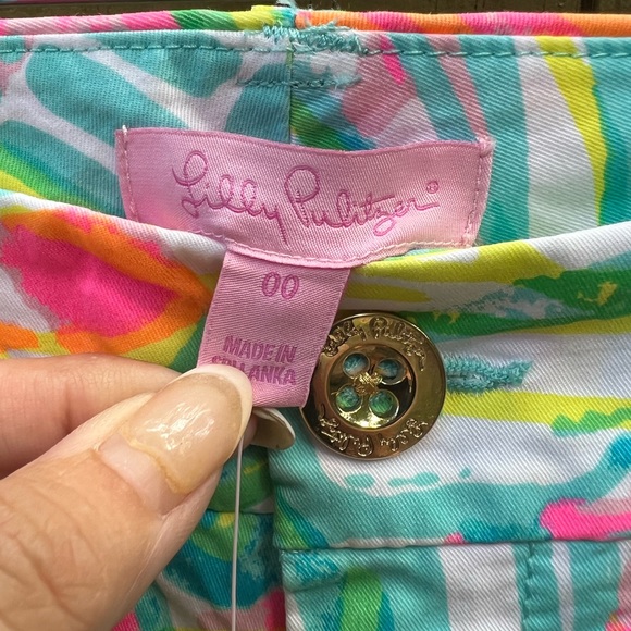 NWT LILLY PULITZER Sea, Salt and sun Callahan Chino Pants size 00 - Picture 3 of 8